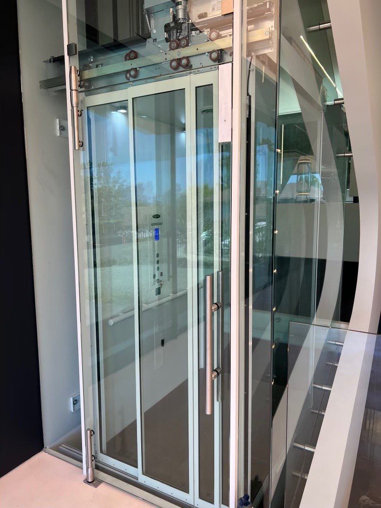 Residential elevator in home